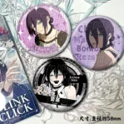 【蝦皮熱賣】鏈鋸人  電鋸人蕾塞周邊徽章雙閃吧唧擺件銀蔥拉絲穀子收藏品生日禮物挂件 蕾潔篇 早秋 天使 瑪奇朵