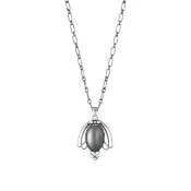 【Georg Jensen 喬治傑生】2027 Heritage 項鍊 (氧化純銀 灰色月光石)
