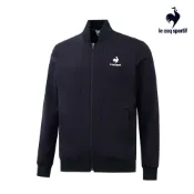 【LE COQ SPORTIF 法國公雞】休閒經典針織外套-男款-黑色-LWT61862