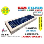(店+)【CKM FILTER】適用 3M 超濾淨 靜炫款 超越原廠 抗菌 無毒 PM2.5 靜電 活性碳濾網 CHIMSPD-00UCF-1