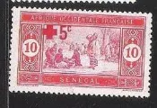 ~防癆.慈善.紅十字票集散地~1914 FRENCH WEST AFRICA(SENEGAL)發行 MLH