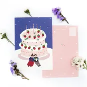 KerKerland明信片/ Happy Birthday/ 草莓蛋糕 eslite誠品