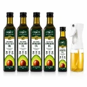 【GROVE 克羅福】紐西蘭第一品牌 Avocado Oil 頂級冷壓初榨酪梨油 500mlx4瓶 加贈250ml+噴油罐