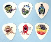 ☆陽光音樂城☆DUNLOP 妖怪圖案 厚度0.6mm心型匹克 彈片 PICK 撥片 壹組六片:70元