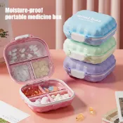 洛陽牡丹 藥盒便攜藥品分裝盒一週七天隨身一日三餐迷你小藥丸藥片藥物盒子