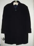【古往今來】LIUKOO 黑色毛料長大衣 | SIZE: L