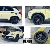 小亞車燈改裝＊全新 VENUE 2021 INFORGED 2265 黑底拋光 17吋 鋁圈 輪框