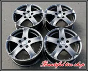 『美麗輪胎店 中古物流區』馬自達 MAZDA 3 16吋 5孔114.3 / 6.5J / ET52.5 消光鐵灰 (極新)