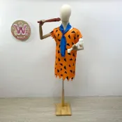 (店+)摩登原始人-弗萊德套裝 WULA烏拉 石頭族樂園 原始人服裝 三角豹紋套裝 卡通人物扮演 聰明笨伯