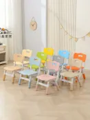 昊鑫家居 免運【幼稚園桌椅】兒童椅子靠背幼兒園塑料板凳寫字桌 椅套裝加厚升降寶寶吃飯學習椅