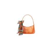 (店+)【CHARLES & KEITH】鍊條小方包 單肩包 女款 小CK S號 南瓜色 CK2-80151122