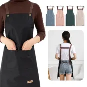 (店+)【wepay】防水工作圍裙 背帶圍裙 防水工作圍裙 廚房 烘焙 工作圍裙 煮飯圍裙 家事圍裙