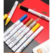 滿300發貨）金屬彩色油漆筆一套白色記號筆輪胎筆DIY金色簽名高光繪畫筆輪胎筆防水不掉色不褪色白漆筆黑色漆油筆·