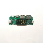 【邦禮】18650鋰電池數顯充電模組5V2.4A 2A 1A 雙USB輸出 帶顯示升壓模組 三種充電口輸入
