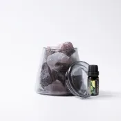 【康是美官方網購】【Montagne】粉水晶＋草莓晶｜富士山晶礦杯鍍色款（贈杯蓋）｜佛手柑10ml _廠商直送
