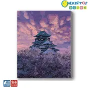 (店+)【Manto】彩霞大阪城-台灣製DIY數字油畫|超取專用大小