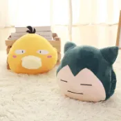 ⭐️日本爆款⭐️寶可夢娃娃 百變怪抱枕 神奇寶貝玩偶 寵物小精靈神奇寶貝卡比獸伊布胖丁可達鴨暖手捂抱枕 靠墊毛絨公仔 