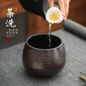 全球選品1館 生活百貨 陶瓷茶渣缸家用桌面大號水盂建水茶水缸廢水桶功夫茶