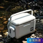 🌸臺灣熱賣🌸 小冰箱 活餌桶 活蝦桶 釣魚冰箱 釣魚冰桶 可掛打氣機 新款戶外釣箱 輕便釣魚箱 可坐打氧箱養蝦專