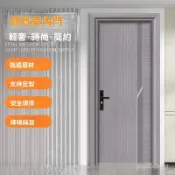 【支援丈量安裝】鋅閤金門 臥室門 室內門 防潮隔音 仿木門 防盜門 租房門 工程門 鋼塑門 入戶門 支持客製