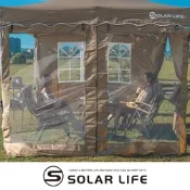 Solar Life 索樂生活 頂級客廳帳邊布 速搭炊事帳篷配件.27秒帳客廳帳 速搭園遊會停車棚 活動帳快速帳 遮陽棚遮雨棚 彈開帳炊事帳