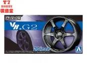 協貿國際日用品生活7館 青島社 1/24 Volk Racing VR.G2 20寸 輪圈連輪胎模型 05517