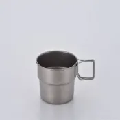 【青芳製作所】仿舊不銹鋼可堆疊馬克杯300ml