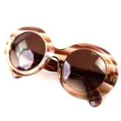 【DOKODEMO】【5積分】成色極佳◇ OLIVER PEOPLES OV5478SU DEJEANNE 圓框太陽眼鏡淨CLEARブラウン50□25 145 配有盒子和防塵袋 意大利製造 女士