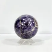 (店+)【御古齋】天然 夢幻紫晶球 虎牙紫水晶 水晶球 風水球 聚氣開運 激發智慧 助思考 原礦擺件 附座 0127