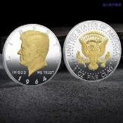 肯尼迪頭像紀念幣 歐美金屬紀念章 美國肯尼迪紀念幣（滿300出貨）