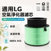 適用LG PuriCare HEPA+顆粒碳雙層濾網 空氣清淨機 360° 樂金超級大白 空淨機 清淨機