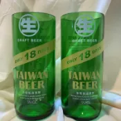 創意 酒瓶切割 精研 拋光 極微防割倒角  台灣啤酒18天 生啤酒 18生 環保 再利用