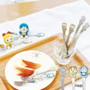 【模型君】 出清大特價  正版 日本製 哆啦A夢 Doraemon 不鏽鋼湯匙 叉子 點心叉 攪拌匙  現貨