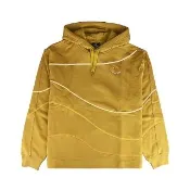 【Paul Smith】PAUL SMITH 繡黃字微笑LOGO有機棉細繩連帽長袖T恤(男款/芥末棕)