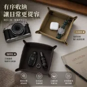 『HOME+ 一扣成型』 折疊收納托盤 600D牛津布 置物盤 桌面收納盤 鑰匙收納 零錢盤 露營收納用品