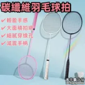 東方國際精品 （爆款熱賣）（國際精品）【輕盈手感 羽球拍】羽毛球拍 碳纖維羽毛球拍 全羽毛球拍 24專業級羽毛拍 碳纖維訓練超輕羽球拍 露天市集