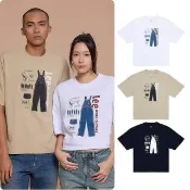 【Lee】男女同款 / 吊帶褲組合零件印花 共3色 男女共版 / LB602047124 LB602047735 LB602047K14