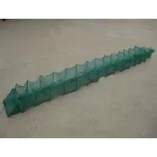 緹娜嚴選 tinaestore 【折疊魚網-3米15節9門-24*18*300cm-2套/組】雙鐵墜地籠 蝦籠蝦網龍蝦籠 捕魚籠 捕蝦網 抓蟹籠地籠-76029