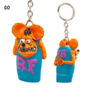 RAT FINK RAF253 老鼠芬克 LIGHTER CAP 鑰匙圈 打火機套 (橘x藍 GO) 化學原宿