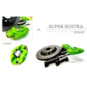 小亞車燈＊新 SUPER SENTRA 世盟 NASHIN N1R 雙向活塞 對二活塞 後 卡鉗 345MM一體式碟盤