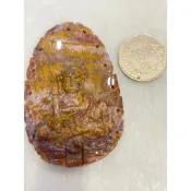 【孤品讓藏】極稀有火山茅石精雕不動明王，老師傅純手工藝，店面萬元珍藏級石料，威懾擋煞、法相莊嚴