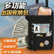 (新款上市) 多功能掛脖護照包 單肩收納袋 出國機票證件保護套 護照收納包