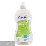 【Costco好市多】易可多 有機環保蘆薈馬鞭草洗碗精 500毫升 X 4入 Ecodoo Gentle Eco Verbena Dishwashing Liquid 500 ml X 4-Pack