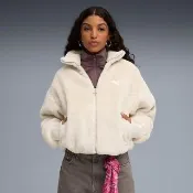 【PUMA】外套 女 運動立領外套 毛毛外套 米 63216987
