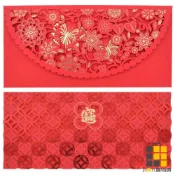 奢華簍空雕花紅包袋2入【九乘九文具】紅包袋2入 奢華紅包袋2入 雕花紅包袋 紅包袋 婚宴禮金 春節紅包 慶賀 壽宴 婚宴