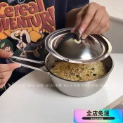 🌸桃園出貨🌸韓式ins風304不銹鋼泡麵碗帶蓋高顔值湯碗螺螄粉學生宿捨專用碗 JMUO