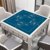 麻將桌撲克貫蛋桌布墊加厚消音防滑家用棋牌正方形高檔八仙桌墊