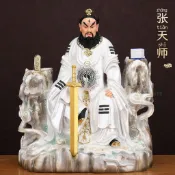 🔆島嶼市集🔆龍虎山張天師祖師神像正一真人張道陵像體真身家用供奉擺件張道長