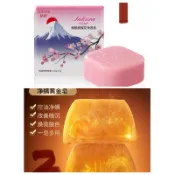 台中出貨日本專研櫻花美白皂全煙酰胺手工皂控油洗臉潔面香體身體皂香皂肥皂蟎蟲青春痘