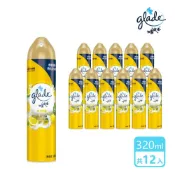 滿庭香 箱購 空氣清淨劑-清新檸檬320ml12罐